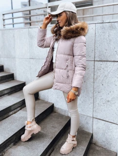 Dámska prešívaná zimná bunda AMBER DAWN beige FashionStreet TY3809