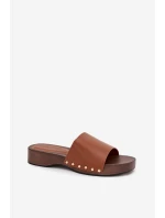 Dámské pantofle s přezkami Camel Terissa