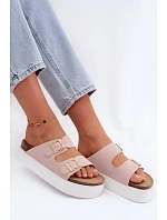 Dámske sandále na platforme Wrangler 20261072.70H Dirty Pink