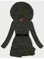 Dámska páperová zimná bunda army (2M-007)
