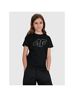 Dievčenské tričko s potlačou 4F 4FJWSS25TTSHF2176-20S