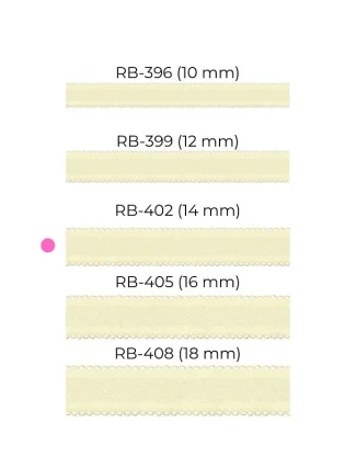 Dámske remienky off white RB 402 14 mm - Julimex