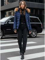 Dámska prešívaná zimná bunda VERSES navy blue FashionStreet TY4039