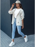Dámska prechodná bunda s kapucňou MANDIA light beige FashionStreet TY4479