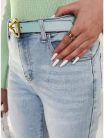 Dámske džínsové nohavice so srdiečkami JENIVIA modré FashionStreet UY2482