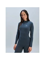 Cyklistické tričko POC W's Layer Merino Mock Neck Jersey, sivé