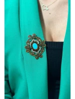 Brošňa XZ459-107 zlato + modrá