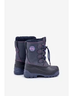 Vysoké teplé detské snehule so šnúrkou Blue Lee Cooper LCJ-24-44-2843K Vysoké teplé detské snehule so šnúrkou Blue Lee Cooper LCJ-24-44-2843K