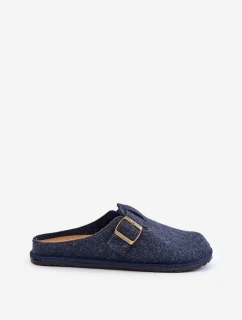 Wygodne Kapcie Męskie Z Klamrą Inblu SI000019 Granatowe