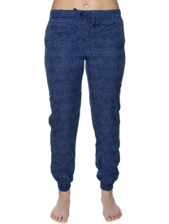 Dámske nohavice na spanie QS6027E-GFG modrobiela - Calvin Klein