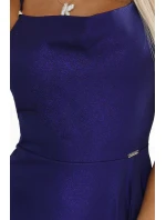 566-1 PERLA Dlhé trblietavé šaty s jedinečným zaväzovaním na chrbte - ZELENÉ 566-1 PERLA Dlhé trblietavé šaty s jedinečným zaväzovaním na chrbte - ZELENÉ