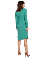 B017 Šaty s výstrihom - čierne B017 Šaty s výstrihom - čierne