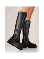 Dámske čižmy na plochom vysokom podpätku HXZ22-52B - T.Sokolski Dámske čižmy na plochom vysokom podpätku HXZ22-52B - T.Sokolski