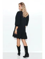 Dámske denné šaty M709 čierne - Makadamia
