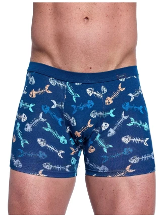 Pánske boxerky Tattoo Fishbone 280/247 Dark Blue Pattern - Cornette Pánske boxerky Tattoo Fishbone 280/247 Dark Blue Pattern - Cornette