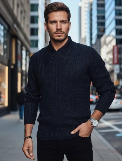Pánsky tmavomodrý sveter FashionStreet WX2257z