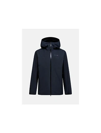Pánska bunda PEAK PERFORMANCE M Treeline Hipe 2.5L Shell Jacket, čierna Pánska bunda PEAK PERFORMANCE M Treeline Hipe 2.5L Shell Jacket, čierna