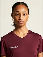 Craft Teamwear Squad Go Jersey Solid W Dámske športové tričko s výstrihom do V 82.5566 team green