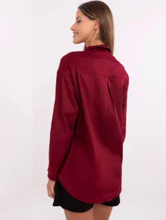 Košeľa DHJ KS 9213.86 bordová