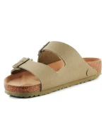 Birkenstock Rivet Logo Vegan Canvas Faded Flip Flops M 1023958