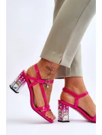 Sandále na podpätku model 179864 Step in style