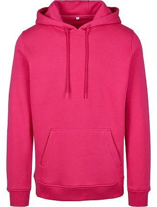 Build your Brand BY 011 Mikina s kapucňou z hrubej bavlny 56.0011 hibiscus pink Build your Brand BY 011 Mikina s kapucňou z hrubej bavlny 56.0011 hibiscus pink