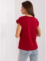 Tričko RV TS 4833.00X burgundy