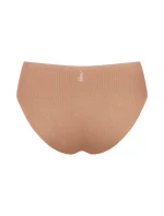 Dámske nohavičky ZERO Feel Pure High leg - BROWN - svetlohnedá 00CM - SLOGGI
