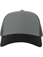 Atlantis Headwear Rapper Cotton-S 5-panelová truckerová čiapka 33.0260 sivá/tmavo sivá/čierna