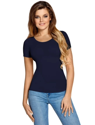 Blúzka Carla s krátkym rukávom Navy Blue - Babell Blúzka Carla s krátkym rukávom Navy Blue - Babell