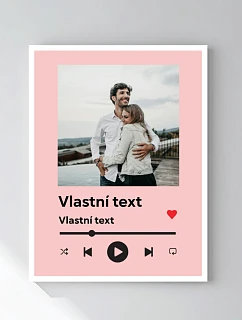 Personalizovaný magický fotorámik – 30x40 – hudobný prehrávač