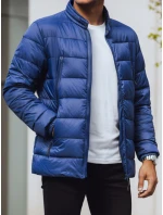 FashionStreet pánska tmavomodrá prešívaná bunda TX4446 FashionStreet pánska tmavomodrá prešívaná bunda TX4446
