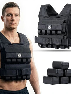 20kg záťažová vesta s kladkami W20B | DBX Bushido