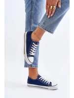 Damskie Klasyczne Trampki Granatowe Ecoma