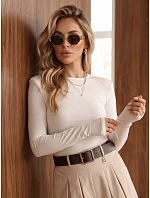 Dámska blúzka s dlhými rukávmi, biela, FashionStreet RY2941 Dámska blúzka s dlhými rukávmi, biela, FashionStreet RY2941
