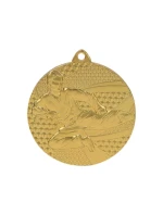 Zlatá medaila karate - oceľová medaila