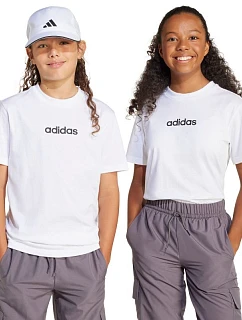 Biele detské tričko adidas Essentials JC9747