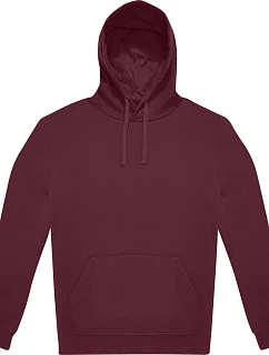 B&C ID.223 Hoodie Unisex mikina s kapucňou 01.I223 bordová