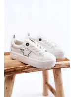 Dziecięce Buty Sportowe Sznurowane Big Star KK374222 Białe