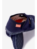 Kapcie Milami Dziecięce Na Rzepy Granatowe Reathiana