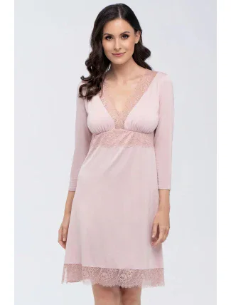 Dámska nočná košeľa Thelma Powder Pink - Babella