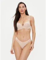 Dámske tangá UW0UW02473 DW5 sv. béžová - Tommy Hilfiger Dámske tangá UW0UW02473 DW5 sv. béžová - Tommy Hilfiger