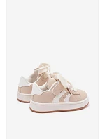 Detské športové tenisky na suchý zips z umelej kože Beige Zoya Detské športové tenisky na suchý zips z umelej kože Beige Zoya