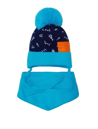 Detská súprava 38-414 čiapka a šatka - AJS