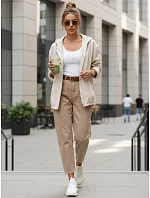 Dámska džínsová bunda LASANAS light beige FashionStreet TY4314