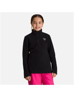 ROSSIGNOL Dievčenská mikina 1/2 Zip Fleece Black