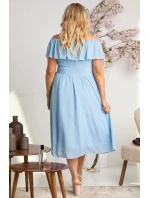Dámske šaty SB247 svetlomodré - Karko