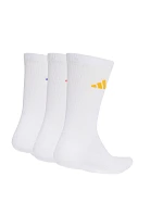 Ponožky adidas Cushioned Sportswear Crew, 3 páry, biele, KQ6760 Ponožky adidas Cushioned Sportswear Crew, 3 páry, biele, KQ6760