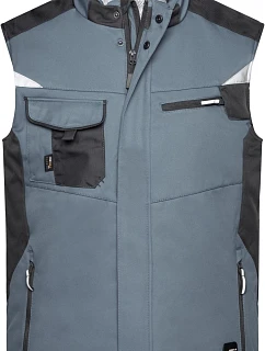 Daiber JN 825 Pracovná zimná softshellová vesta – Strong 02.0825 carbon/black