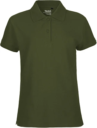 Neutral O 22980 Dámske polo tričko z bio bavlny 77.2280, vojenská farba Neutral O 22980 Dámske polo tričko z bio bavlny 77.2280, vojenská farba